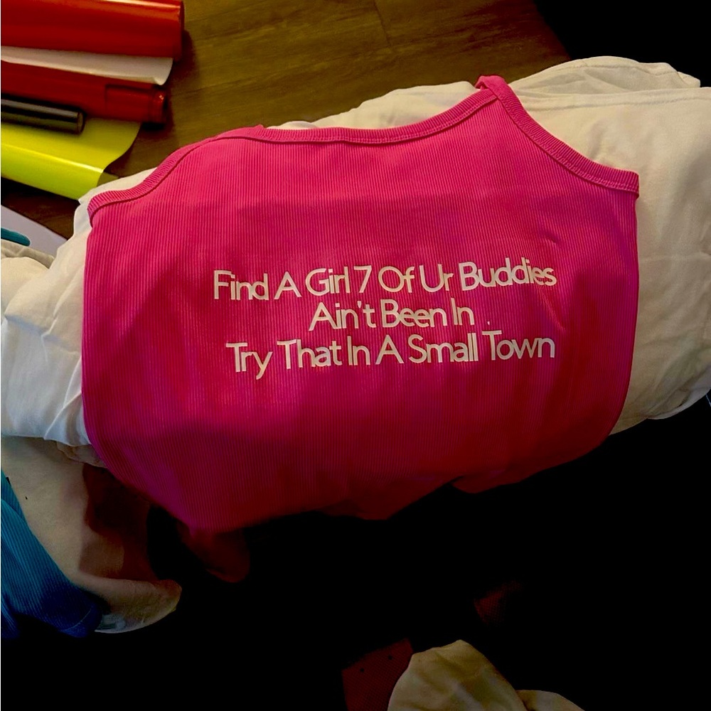 Any kind of shirt you want and color and any size